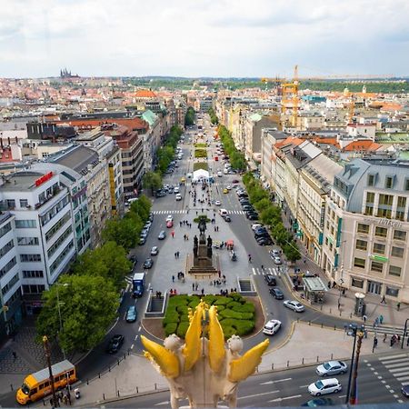 Wenceslas Square Apartment 150 M2 Praha Bagian luar foto